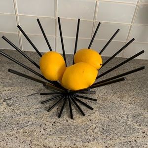 Fruit Basket Black Contemporary